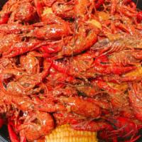 5 lb. Crawfish Platter · Served with 2 corn, 2 potatoes, and 2 eggs.