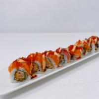 Fireman Roll · In: deep-fried jalapeno, spicy tuna, and cream cheese. Out: salmon and tuna with special sau...