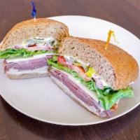 3. The Big Bum Sandwich · Turkey, ham, roast beef and choice of cheese.