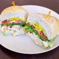 5. The SF Giant Sandwich · Marinated chicken, bacon, avocado and choice of cheese.
