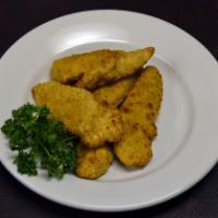 Chicken Fingers · Chicken fingers can be basted in your favorite sauce.