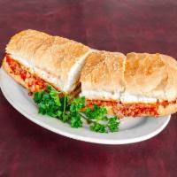 Stromboli Sub · Our Italian sausage, cheese, red and green pepper, onion and tomato sauce.