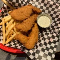 Chicken Tenders · 3 tenders served with french fries and ranch dressing.