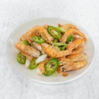 Shrimp with Salt and Pepper · Hot and spicy.