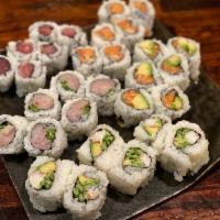 Roll “A set” · Choose 2 rolls from the list and come with miso soup together 
