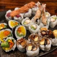 Roll “B set” · Choose 2 rolls from the list and come with miso soup together.