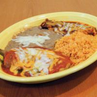 #11 Chile Relleno and Beef Tostada Combo · 