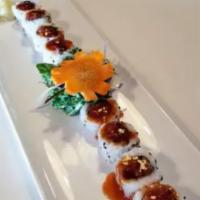 Spicy Tuna Roll · Spicy tuna, scallions, i/o, sesame seeds.