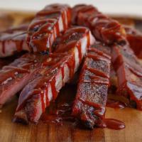 BBQ Ribs Lunch Plate(Only available Mon, Wed, Fri, & Sat) · Served with 2 sides, bread, dessert 