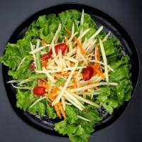 Papaya Salad · Tossed stripped papaya, string beans, tomatoes, and roasted peanut in a spicy lime dressing....