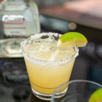 PERFECT PATRON CADILLAC MARGARITA · Tequila, Grand Marnier, lemon + lime juice, agave syrup.