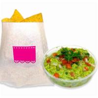 GUACAMOLE & CHIPS · avocado + tomato + onion + cilantro + jalapeño + lime + tortilla chips