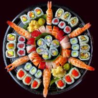 DOWNTOWN SPECIAL · Comes with:
- California Roll
- Cucumber Roll
- Eel Cucumber Roll
- Rainbow Roll
- Salmon Av...