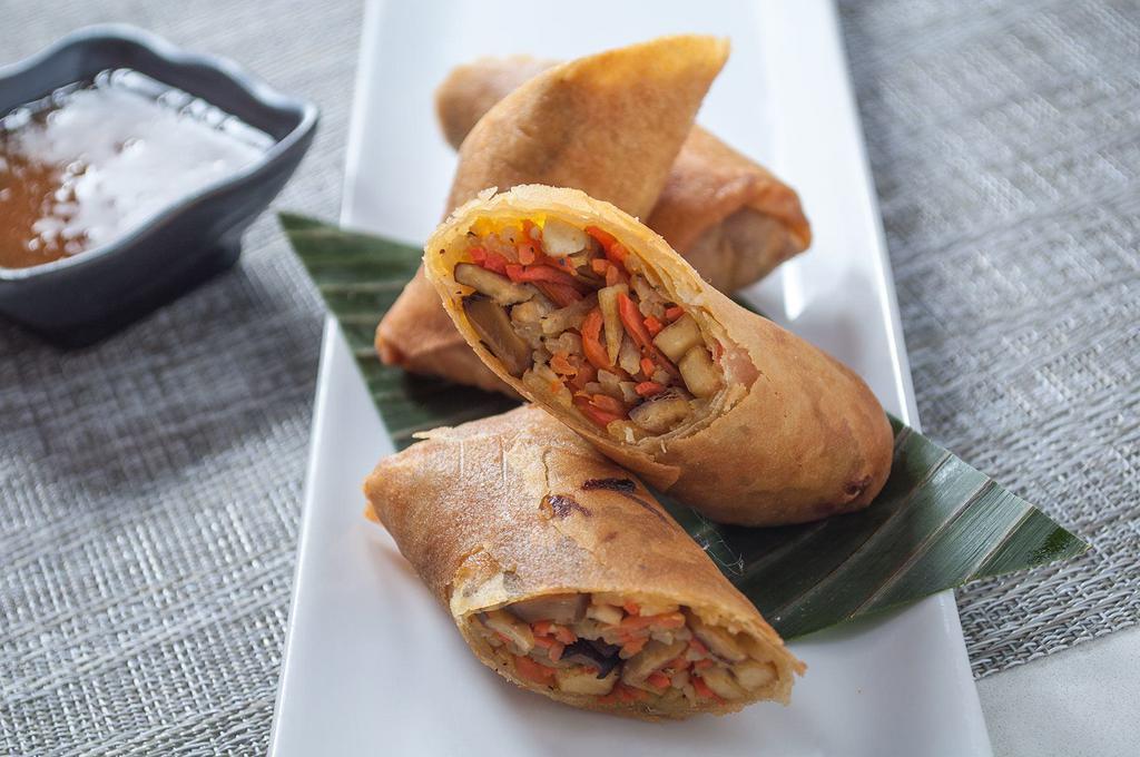 Vegetable Spring Roll · Vegetables with pickled plum sauce.
