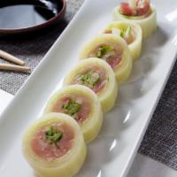 Yellowtail Sashimi Cucumber Rolls · 