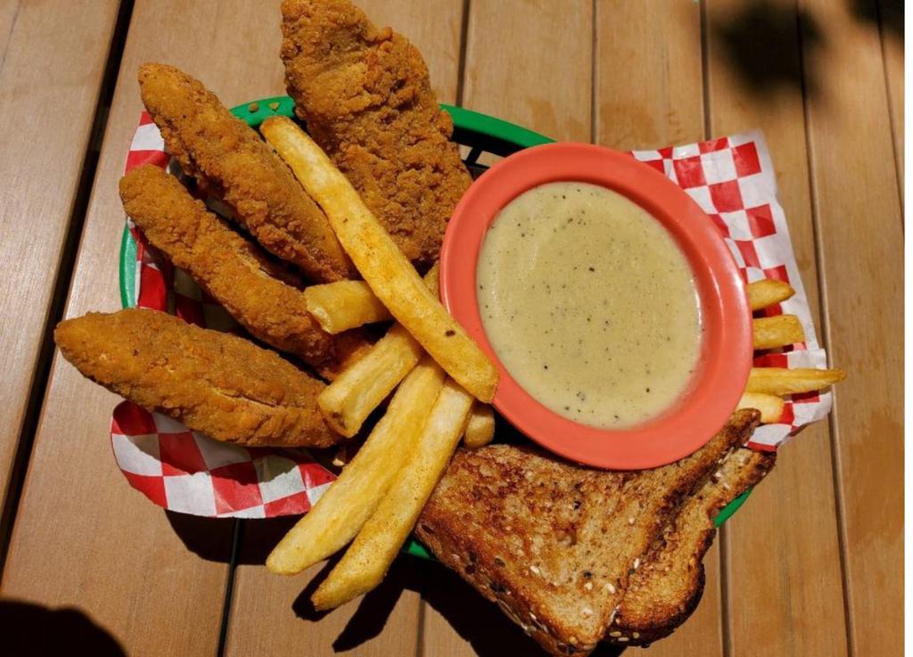 Texas Tender Basket · Limited time offer -- our brilliant texas tender basket includes four big and crispy incogmeato™ chik-n™ strips, with creamy gravy and a slice of texas toast. 