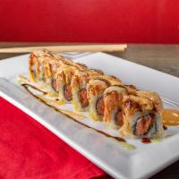 Godzilla Special Roll · Spicy tuna lightly fried topped with spicy crab.