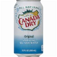 Canada Dry Original Sparkling Seltzer Water · 12 oz. can.