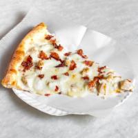 Chicken Bacon Ranch Slice  · Cheese Base with Chicken and Bacon Topped with Ranch Dressing