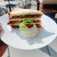 House-Made Carrot Cake · Cake that contains carrots mixed into the batter. 