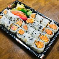 Triple Set (Spicy) · 1 spicy salmon roll
1 spicy tuna roll
1 spicy yellowtail scallion roll
1pc salmon sashimi 
1...