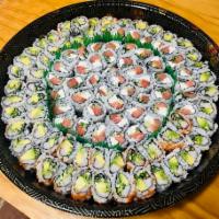 15 rolls Combo · Pick 15 rolls in a large circle party tray