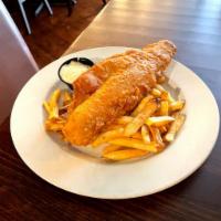 Fish and Chips  · deep-fried haddock and fries served with tartar sauce 