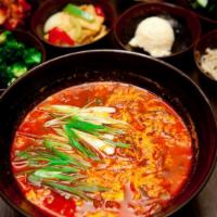 S13. Yukgaejang · Spicy beef and vegetables soup.