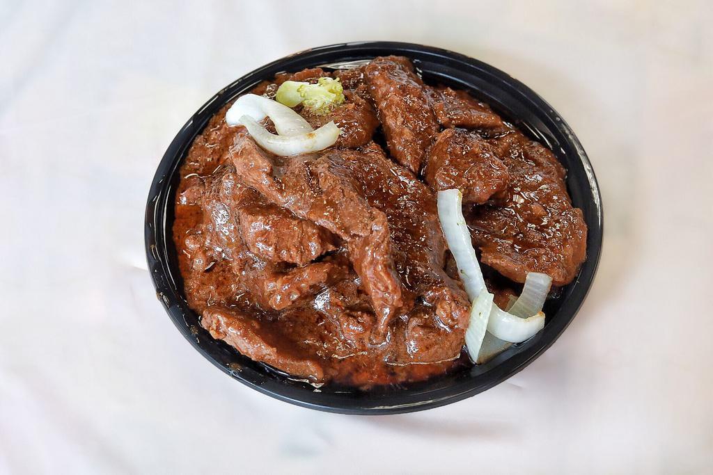 Pepper Steak Combo Plate · Comes with 2 sides and 1 meat.