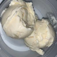 Vanilla Ice Cream · Bourbon vanilla with vanilla bean specs.