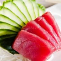 Ahi Tuna sashimi · 4 thinly sliced pieces of raw sushi grade Ahi Tuna 