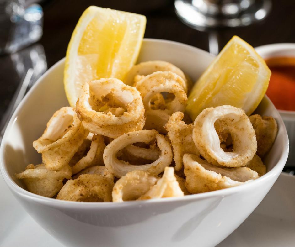 Calamari Fritti  · Crispy fried calamari, banana peppers with marinara sauce.