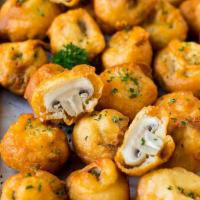 Fried mushrooms  · Cooked in oil.