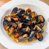 Mussels · Served with choice of sauce.
