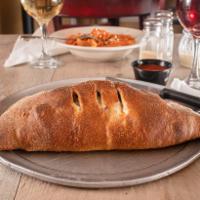 Cheese Calzone · Dough pocket stuffed with ricotta and mozzarella cheese.