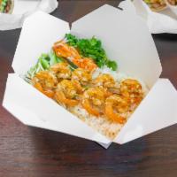 Shrimp Rice Box · 8 pieces shrimp.