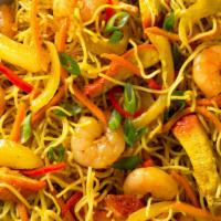 Singapore Rice Noodles · Served with steamed rice or brown rice. 