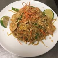 Pad Thai Noodle · Onions, scallion, egg, bean sprouts and peanut. 