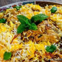 201. Chicken Biryani · Basmati rice with boneless chicken and spices. 