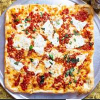  Grandma Pizza · Thin crust, famous grandma sauce, grande mozzarella, fresh mozzarella, extra virgin olive oi...