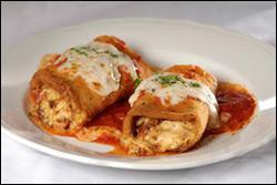 Eggplant Parmigiana · Fried eggplant, sauce, and melted mozzarella cheese.