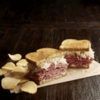 Manager's Special - Reuben · Choose a half sandwich with Hot corned beef or pastrami, Swiss, sauerkraut, 1000 Island dres...