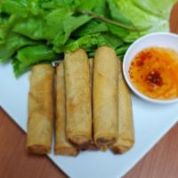 K2. Deep Fried Egg Rolls - Cha Gio · 6 Egg rolls. Minced pork, carrot, taro root, glass noodle, black fungus, onion, wrapped in f...