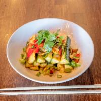 Sichuan Cucumber Salad · Spicy, Sweet, Sour All In One dish. This dish is so refreshing. It's a great appetizers as w...