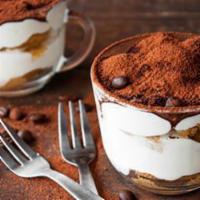 Tiramisu · 3.5 oz. Available for Limited Time. Delicate layered coffee cake dessert, made in Italy. Fla...