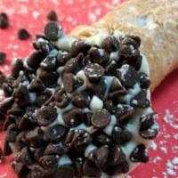 Dark Chocolate Cheesecake Cannoli · Here by popular demand. Bitter sweet chocolate paired with our rich cheesecake cannoli cream...