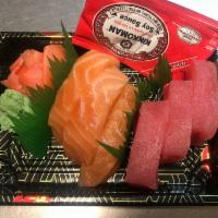 Salmon Tuna Sashimi Special  · 6 pieces.