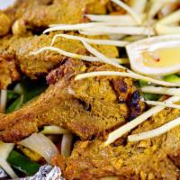 Lamb Chops · Gluten-free item. Ginger flavored soft and delicately flavored lamb chops. Tandoor is a clay...