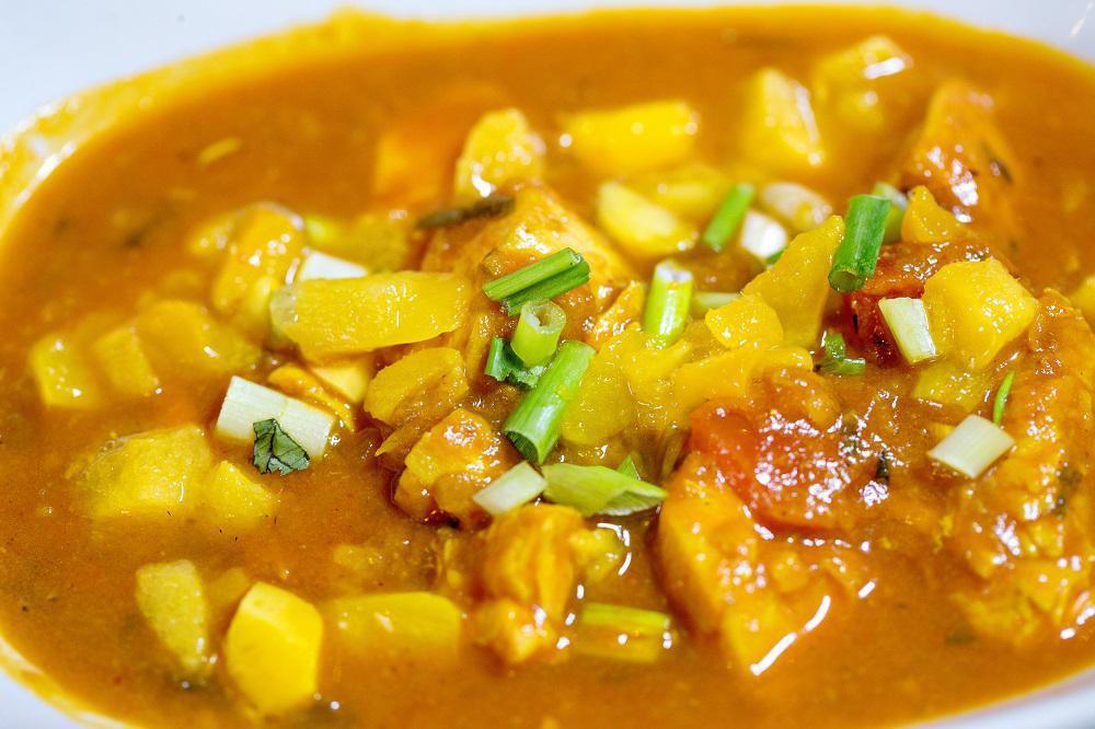 Patia (Britisa Inspire) · Gluten-free. Spicy. Sweet mango curry, green onions and ginger flavor spiced.