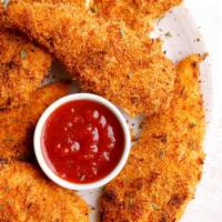Kids Chicken Tenders · Served with choice of french fries or rice.
